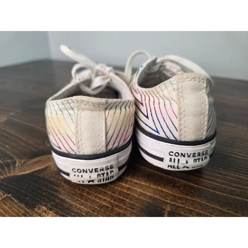 Converse All Star Youth Sneakers Size 3 EU 35 White Canvas‎ Casual Kids Shoes